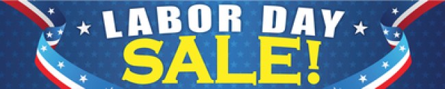 Holiday Store Banner 4' x 20' Labor Day Sale Business Store Signs