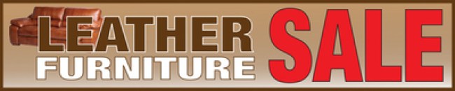 Furniture Store Banner 4'x 20'  Leather Furniture Sale