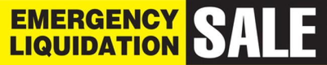 Store Banner 4'x 20' Emergency Liquidation Sale