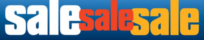 Store Banner 4' x 20' sale sale sale