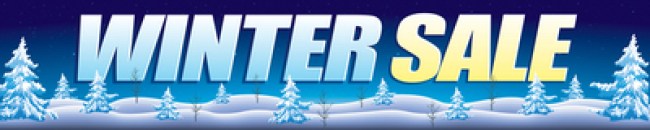 Seasonal Store Banner 4' x 20' Winter Sale