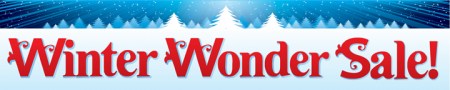 Retail Store Banner 4' x 20' Winter Wonder Sale Seasonal
