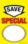 Bottle Neck Topper Tags 3 1/2in x 5 1/2in Save Special