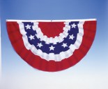 3' x 5' Economical 3-D look Patriotic Bunting