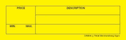 Description Information Channel Rail Tickets, no hole