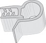 CWS200  Wire Fixture Card Sign Holder Clip 1/2" 50 per pack