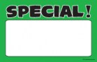 Price Card/Sign Cards SPECIAL! green/black