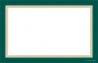 Price Cards/Sign Cards Blank Boarder green/gold