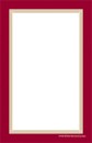Unstrung Drilled Tag Border (maroon/gold)