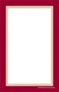 Unstrung Drilled Tag Border (maroon/gold)