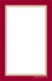 Unstrung Drilled Tag Border (maroon/gold)