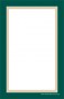 Unstrung Drilled Tag Border green gold