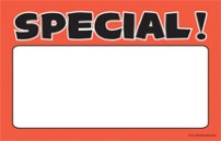 Fluorescent Price Cards Special! 100 per pack