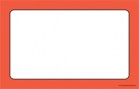 Fluorescent Price Cards Orange Border 100 per pack