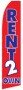 Feather Flag Banner 11.5' Rent 2 Own