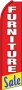 Feather Banner Flag 11.5' Furniture Sale (red/yellow/blue)