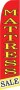 Feather Flag Banner 11.5' Mattress Sale red/yellow