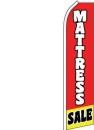 Feather Banner Flags 16' Kit Mattress red black