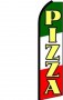 Feather Banner Flag 11.5' Pizza red green white