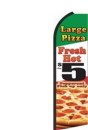 Feather Banner Flag 16' Kit Large Pizza $5.00