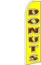 Feather Banner Flag 16' Kit Donuts yellow