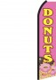 Feather Banner Flag 16' Kit Donuts pink