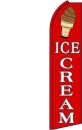 Feather Banner Flag 16' Kit Ice Cream red