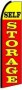 Feather Banner Flag Only 11.5' Self Storage red yellow