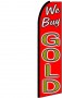 Feather Banner Flag 11.5' We Buy Gold