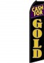 Feather Banner Flag 11.5' Cash for Gold yellow