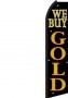 Feather Banner Flag 11.5' We Buy Gold