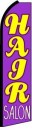 Feather Banner Flag Only 11.5' Hair Salon purple