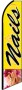 Feather Banner Flag 16' Kit Nails yellow