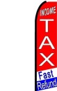 Feather Banner Flag 11.5' Income Tax Fast Refund