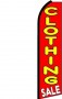 Feather Banner Flag 11.5' Clothing Sale red yellow