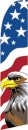 Feather Flag  Banner Patriotic 11.5' U.S. Flag/Eagle