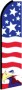 Feather Flag Banner Patriotic 11.5' U.S. Flag Eagle