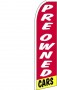 Feather Banner Flag 16' Kit Pre Owned Cars red