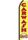 Feather Banner Flag 16' Kit Car Wash yellow car