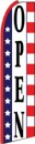 Feather Flag Banner 11.5' Open Patriotic