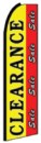 Feather Banner Flag Only 11.5' Clearance Sale yellow/red