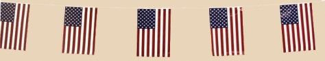 Patriotic 60' String Pennant American Flag