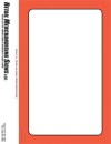 Retail Fluorescent PC Printable Cards 7inx11in Orange Border