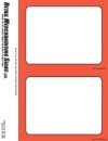 Retail Fluorescent PC Printable Cards 5 1/2inx7in Orange Border
