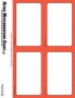 Retail Fluorescent PC Printable Cards 3 1/2in x 5 1/2in Orange Border