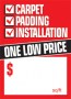 Carpet Grommet Tag 5 x 7 One Low Price