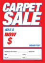 Carpet Grommet Tag 5 x 7 Carpet Sale