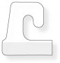Self-Adhesive Hangers 1 1/8 in x 1 3/8in (Hook Style)