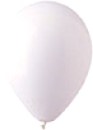 White Balloons, 12in Latex Helium Quality  