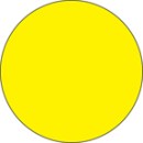 Fluorescent Labels Blank Round 1 1/2in Chartreuse 500 per roll